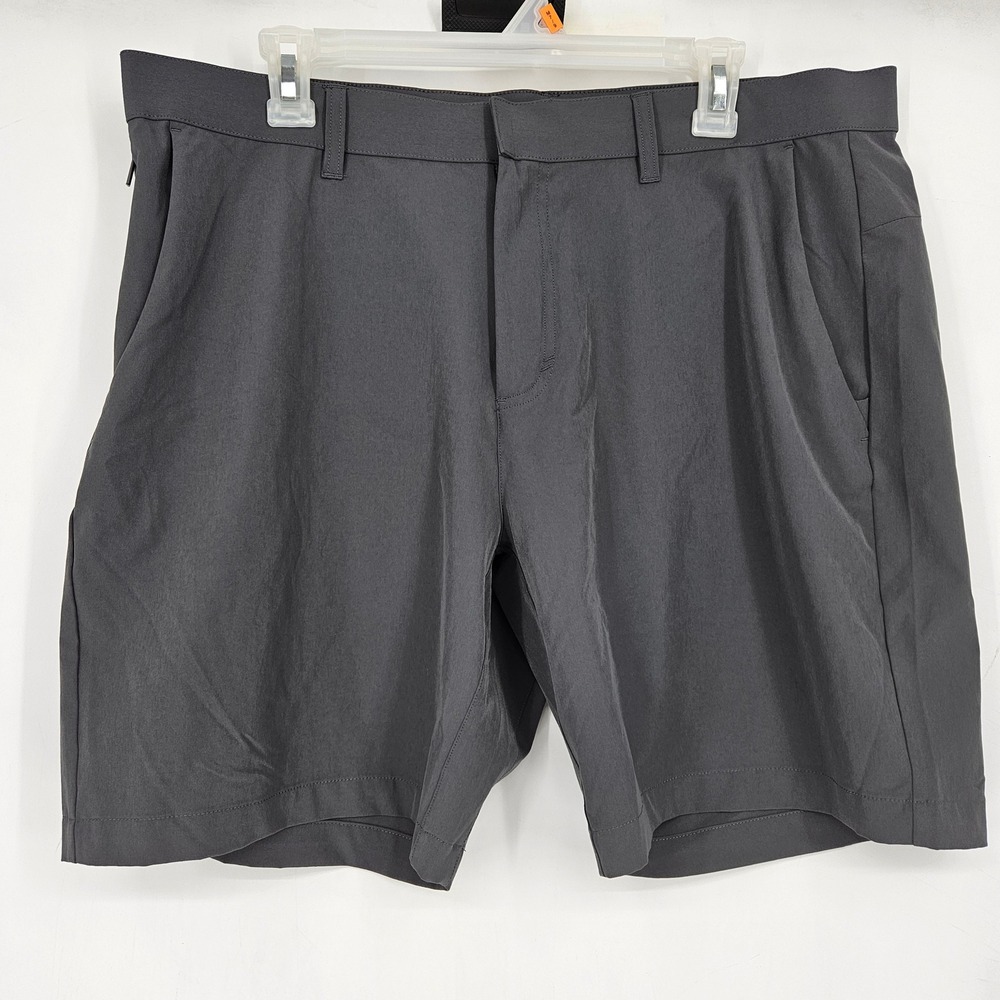 Fabletics The Only Shorts Mens 36 Gray Casual Performance Stretch Commuter